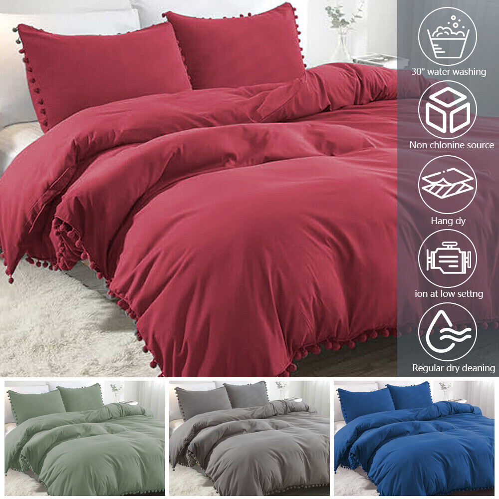 Duvet Cover Set With Pillow Soft Collection Luxurious Comfort Extra Soft 2/3Pcs-image