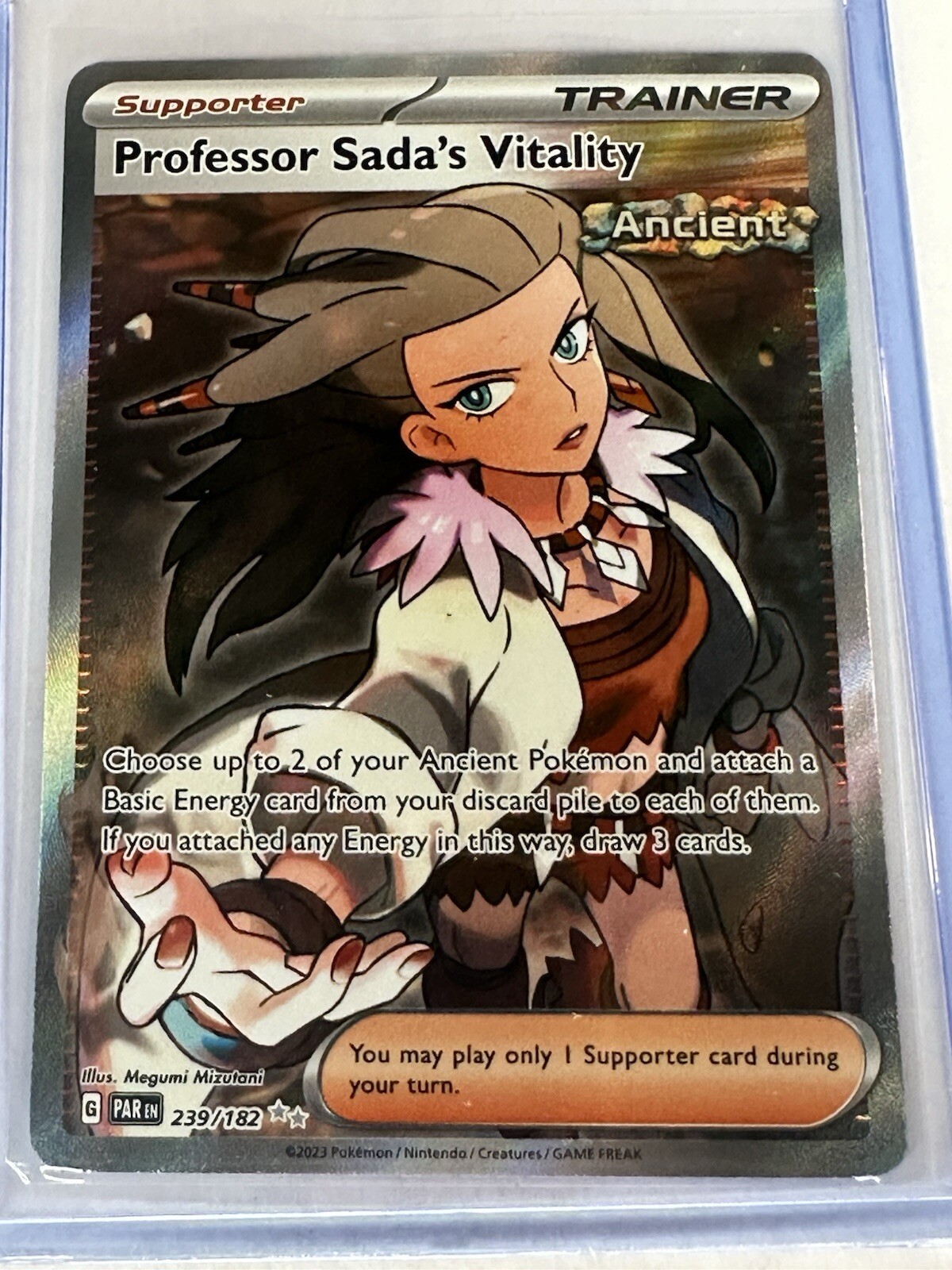 Professor Sada's Vitality Pokemon • Ultra Rare • 239/182 Paradox Rift NM