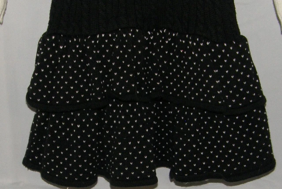 GYMBOREE 女孩 6 码长袖 Fair Isle 及膝分层毛衣连衣裙 — 第 3/4 张图片