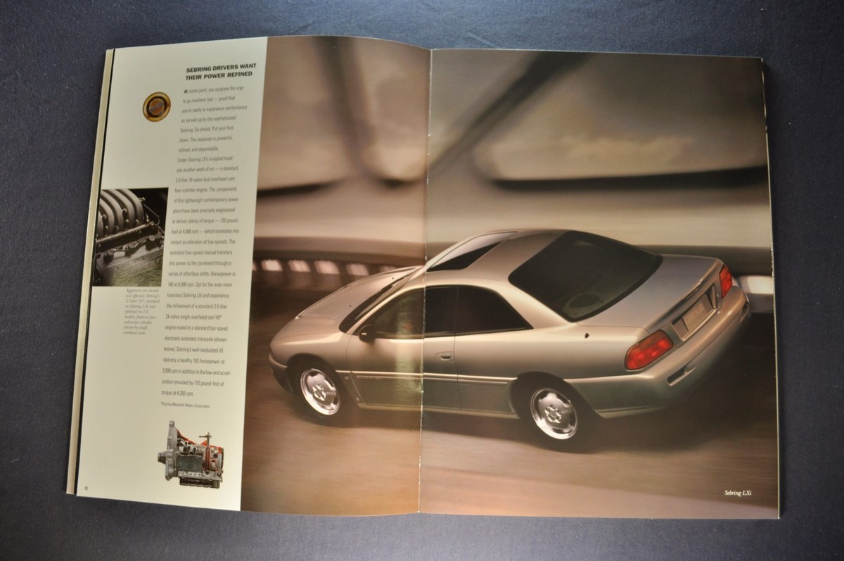 1996 Chrysler Sebring Coupe Catalog Sales Brochure LX LXi