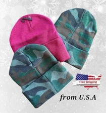Beanie Hat Cap Plain Knit Ski Skull Cuff Winter Warm Slouchy Men Women Unisex 
