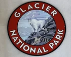 Glacier National Park Heavy Metal Vintage Style Steel Sign