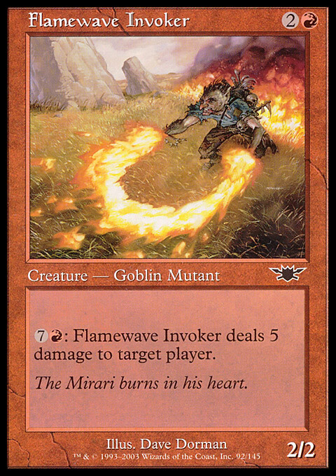 MTG Magic the Gathering Flamewave Invoker (92/145) Legions LP