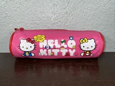 2012 SANRIO HELLO KITTY RAINBOW PINK PENCIL CASE VINYL SMALL BAG ZIPS