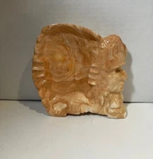 Handcrafted Ceramic Ashtray Native American Cheiftan Vintage 6"