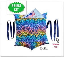 Blue Hysterectomy Endometriosis C-Section Heart Hernia Comfort Hug Pillow + TIE