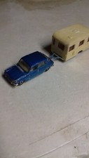 MAJORETTE Simca 1100 TI  N234  et sa Caravane DIGUE complète, porte à ménager. 