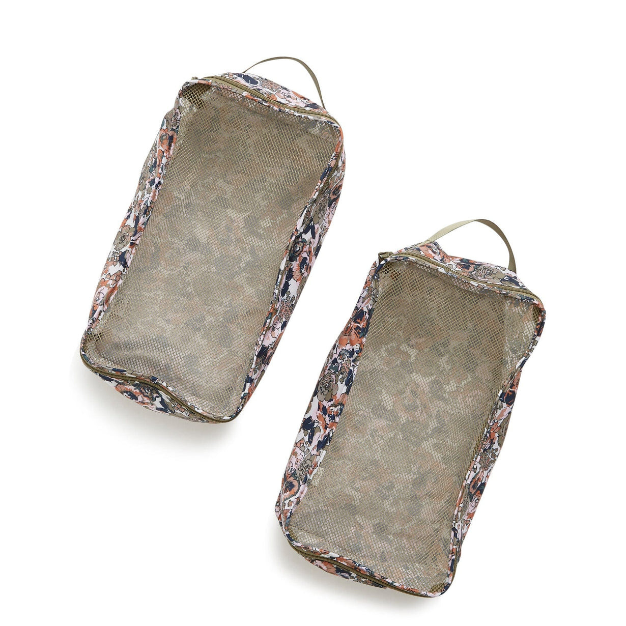 2 Vera Bradley Packable Shoe Organizer Petite Exuberant Floral Sage NEW 2-vera-bradley-packable-shoe-organizer-petite-exuberant-floral-sage-new