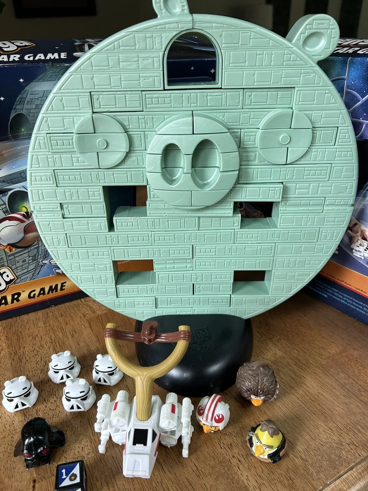 Jenga Angry Birds Star Wars Death Star Game 2012 Hasbro **COMPLETE** - Image 2 of 4