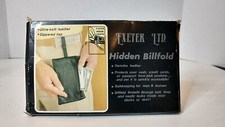 Vintage Exeter LTD Hidden Billfold Genuine Leather Tuck Into Pants