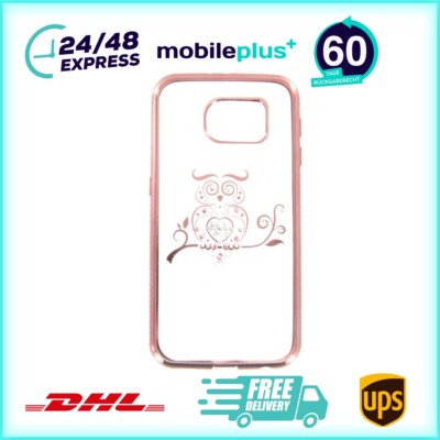 TPU Handyhülle für Samsung Galaxy S6 Roségold Eule Case