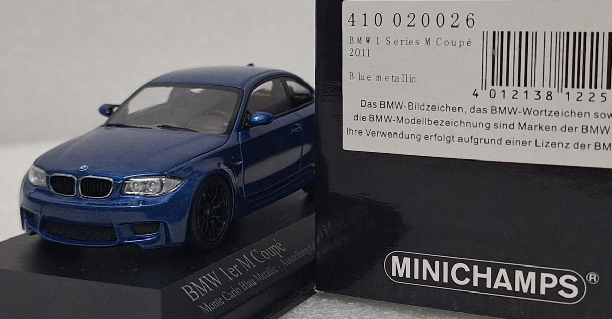 5) BMW 1er M Coupé E82 2011 Monte Carlo Blue Met 1:43 5) BMW 1er M Coupé E82 2011 Monte Carlo Blue Met 1:43