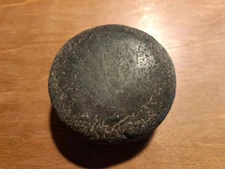 NATIVE AMERICAN DISCOIDAL, AMERICAN INDIAN CHUNKY GAME STONE,   DAY-0620*02905