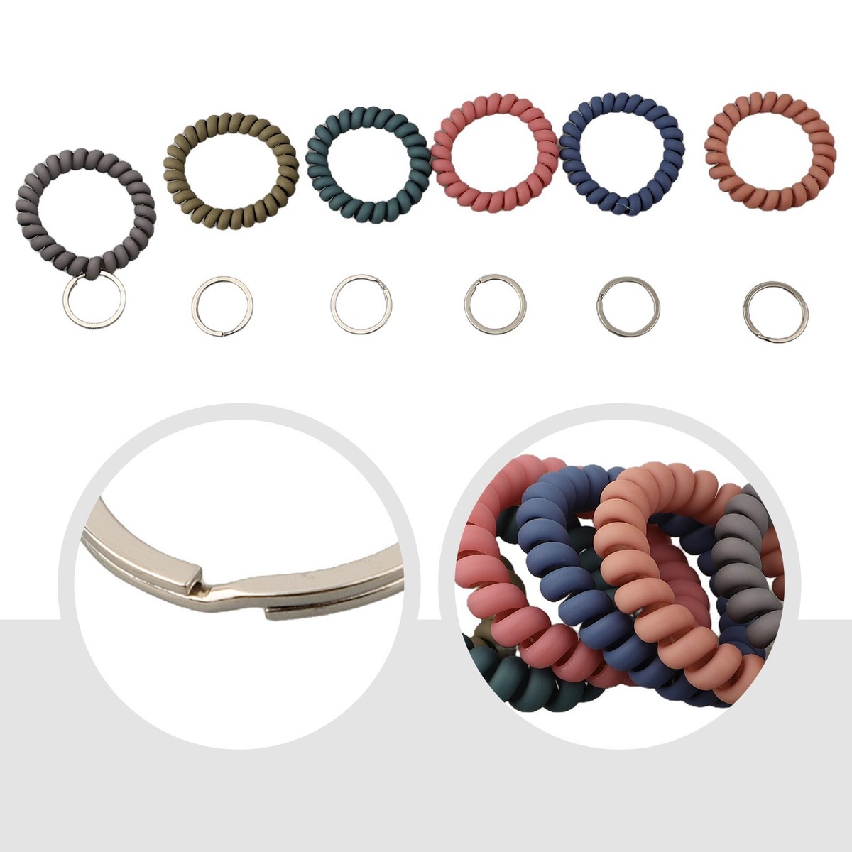 Women's Wristlet Keychain Holder – Stretchy Bracelet Band For Keys, Great For Gym, Pool, Sauna & Outdoor Activities - View #9