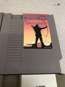 🔥Lot of 4 NES games Nintendo Double dragon Tetris Jackal Robin Hood Untested