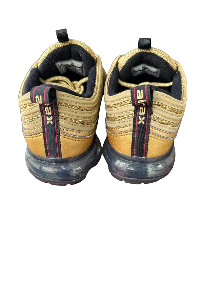 Nike Air VaporMax 97 GS Metallic Gold Size 5.5 Youth 7 W AQ2657-700 - Изображение 4 из 4