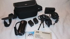 JVC Everio Video Camera Camcorder GZ-MS230BU 45x Dynamic Zoom Bundle