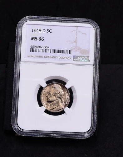 1948-D Jefferson Nickel - NGC MS66 (#48603-L)