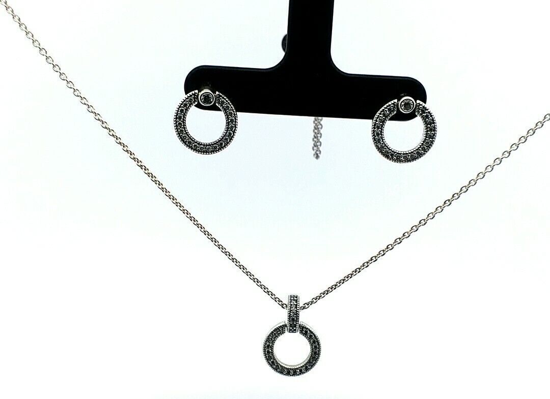 Pandora Double Circle Necklace & Logo Circle Reversib… Gem