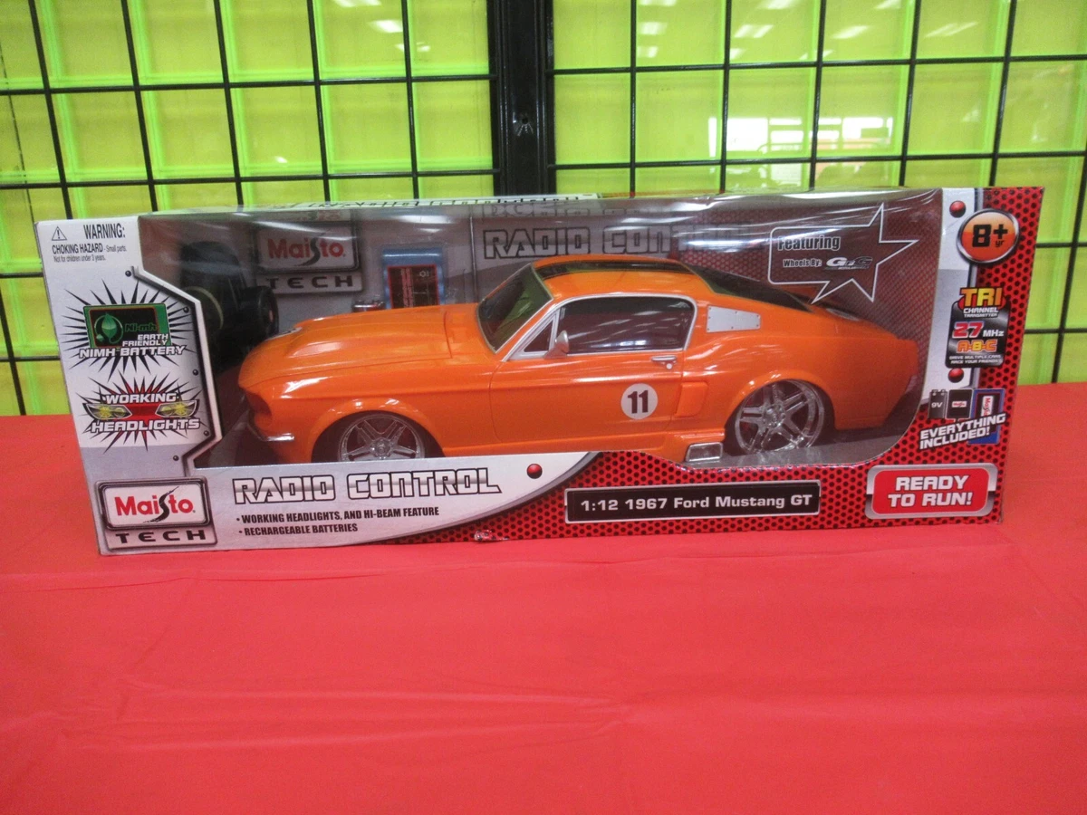 NEW Maisto Tech Orange 1967 Ford Mustang GT 1 12 Diecast Radio