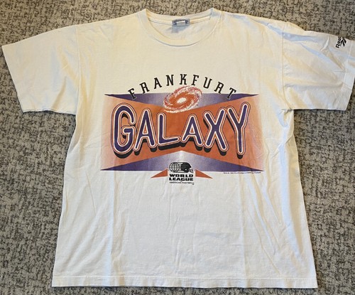 Vintage WFL Frankfurt Galaxy Reebok Fútbol T shirt Sz XL | eBay