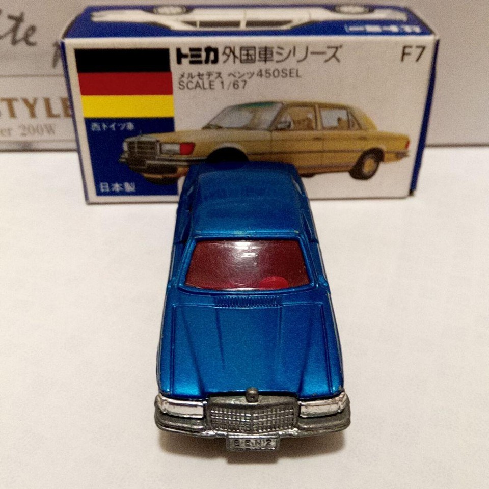 Tomica Blue Box F7 Mercedes Benz 450Sel Meta Made In Japan eBay