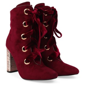 ankle boots with ribbon laces