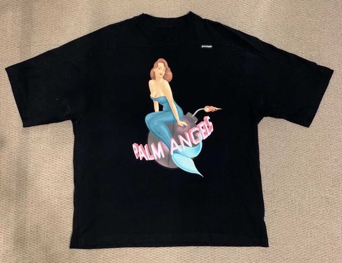 Graphic Tshirt Palm Angels Mermaid Tee Купить Футболка Palm Angels