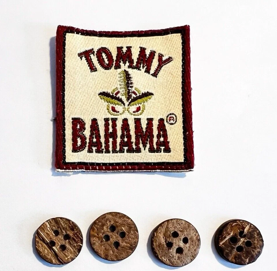 VINTAGE TOMMY BAHAMA HAWAIIAN SHIRT SET OF 9 COCONUT SHELL REPLACEMENT BUTTONS - Image 2 of 3
