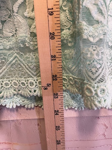 The Limited tops Large Mint Green Lace and Sheer Blouse - Picture 7 of 10