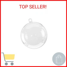 Super Z Outlet Clear Plastic Acrylic Bath Bomb Shells Molding Balls Kit 12 Pack