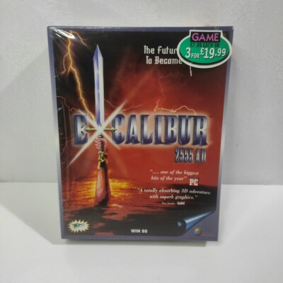 Excalibur 2555AD Big Box PC Computerspiel Sealed Neu Retro