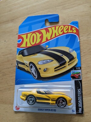 HOT WHEELS Yellow Dodge Viper RT/10 Roadsters 7/10 131/250