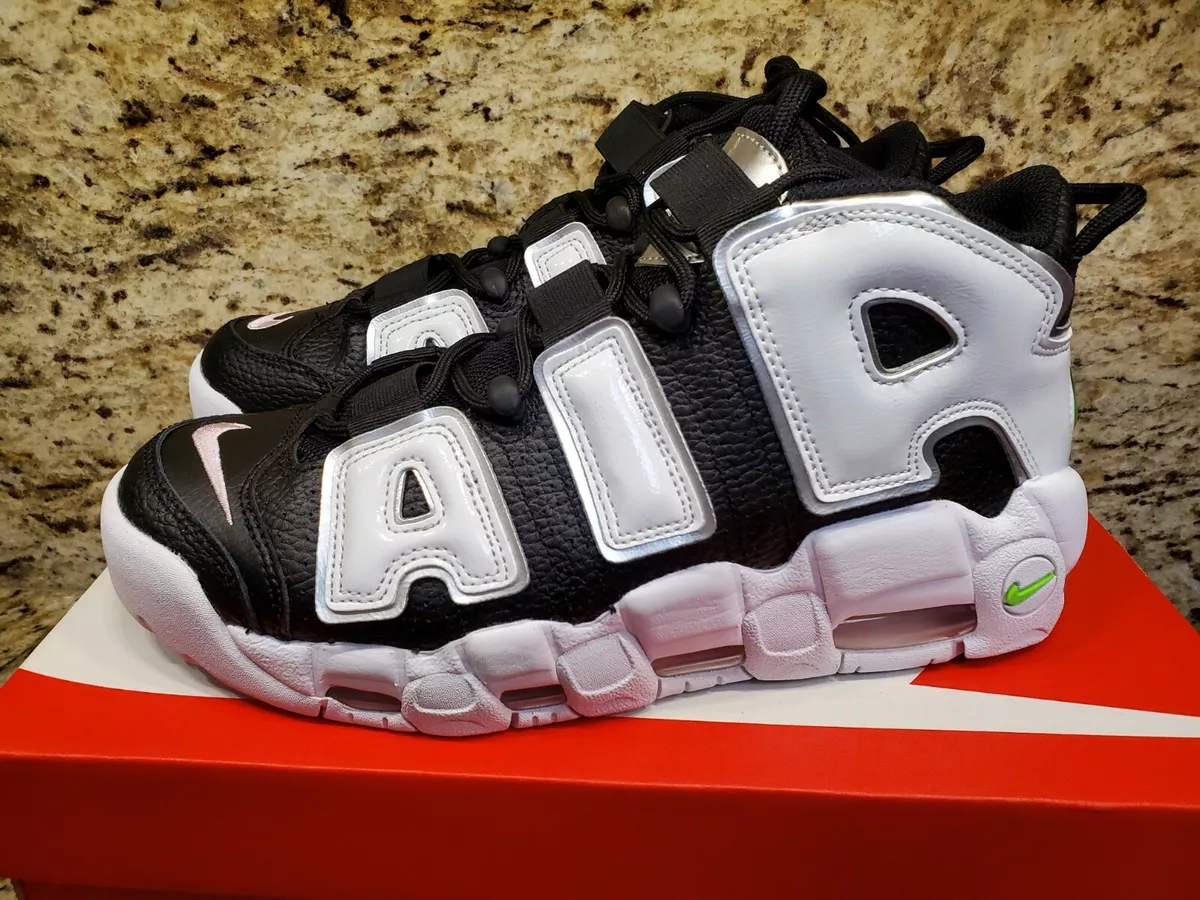 Nike Air More Uptempo White Black Green DN8008-001 Women's Size 10 BRAND  NEW BOX