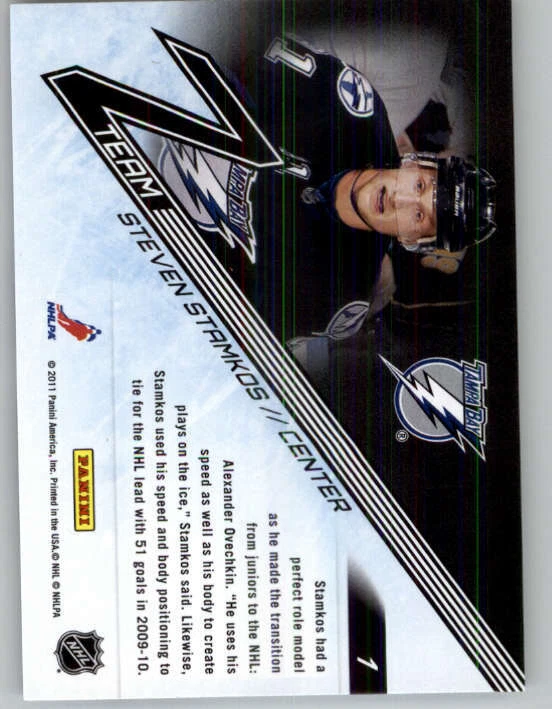 2010-11 Zenith Z-Team #1 Steven Stamkos (ref 147814) - Image 2 of 2