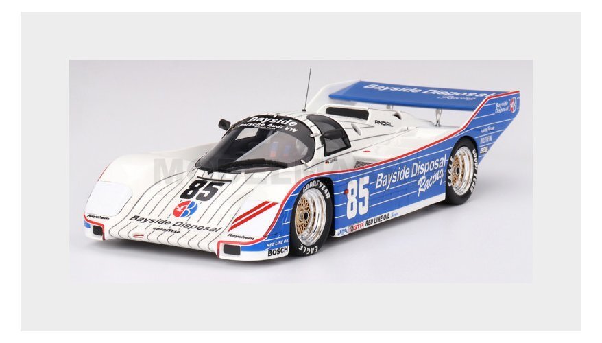 TRUESCALE TS0476 PORSCHE - 962 2.8L TURBO N 85 TEAM BUD BAYSIDE DISPOSAL RACING