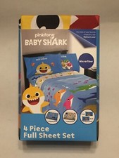 Baby Shark Full Sheet Set Pinkfong - New - Free Shipping