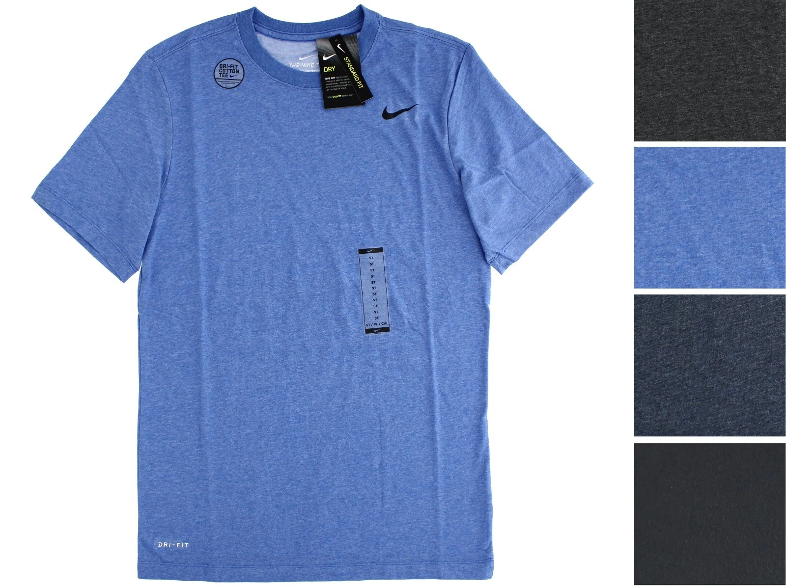 Nike Men's Short-Sleeved T-Shirt DJ8497, Classic Dri-Fit Fabric, Standard Fit