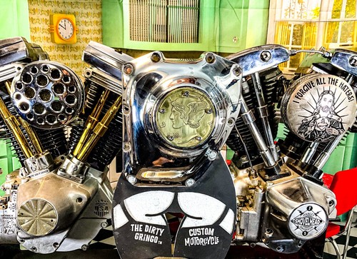 Cubierta de puntos de distribución de monedas de diez centavos Mercury de latón macizo doble cámara Harley Davidson 1999-2017 - Imagen 2 de 7