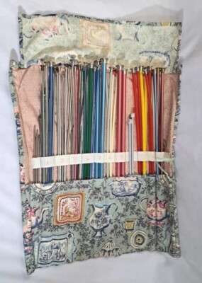 VTG Lot 27+ Pcs Knitting Needles Boye Aluminum Plastic Double-Point Case