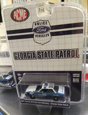 Greenlight ACME 1/64 GSP Georgia State Patrol 1989 Ford Mustang