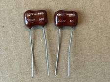 2 NOS Vintage 5600 pf 300v Silver Mica Capacitors 5 .0056 uf ADI Qty