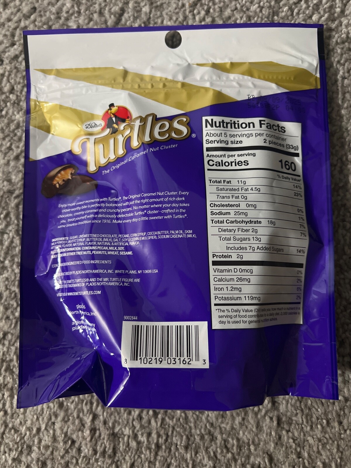 Turtles Caramel Nut Cluster Bites Dark Chocolate, 5.9 oz