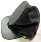 CIVIL WAR CSA CONFEDERATE DARK GREY WOOL FORAGE BUMMER CAP HAT-XLARGE — photo 4