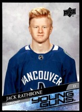 2020-21 Upper Deck Young Guns Jack Rathbone Rookie Vancouver Canucks #717 R54
