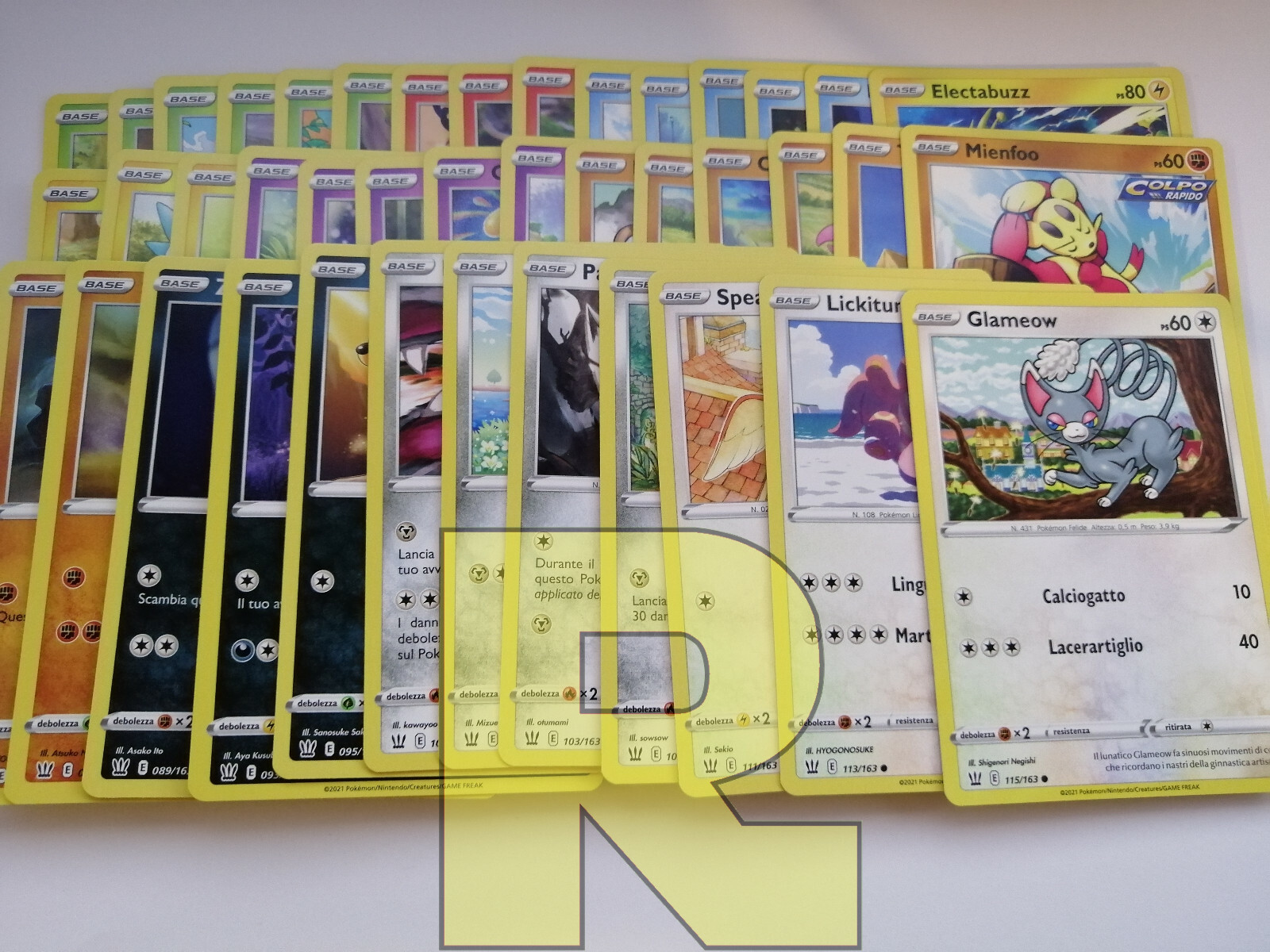 Set Completo Comuni di Stili di Lotta ® 41 Carte ® Pokemon ® Italiano ...