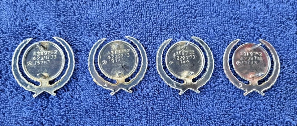 (1) MOPAR 1980-88 DODGE DIPLOMÁTICO EMBLEMA TECHO FABRICANTE DE EQUIPOS ORIGINALES #4319752 Foto 4 de 4