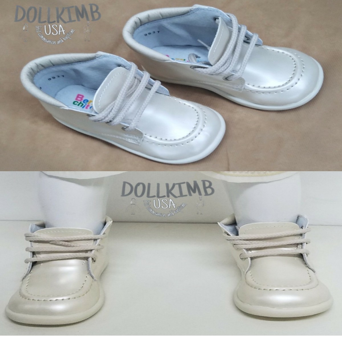 Baby Toddler Boys White Dress Shoes Zapatos de niÑo Ivory  Beige