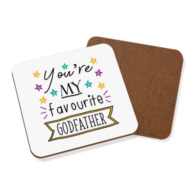 You're My Favourite Godfather Untersetzer Getränke Matte Vatertag toll Geburtstag