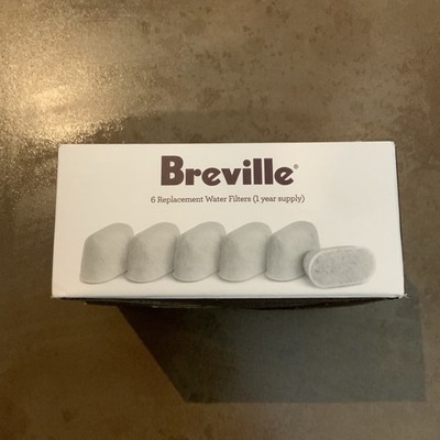 Breville Replacement Water Filters BWF100 Sealed Set Of 6 1 Year Supply